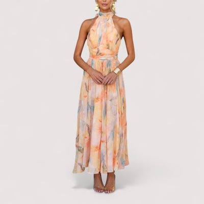 Gitte™ | Halterneck Maxi Dress