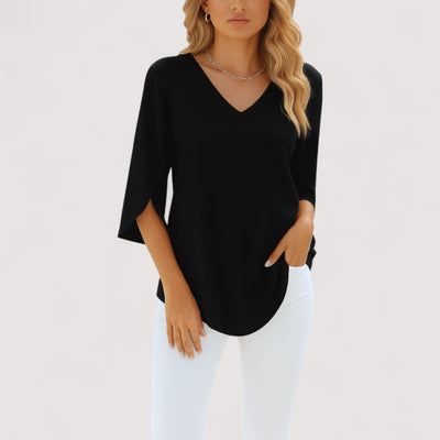 Rigmor™ | V-Neck Blouse