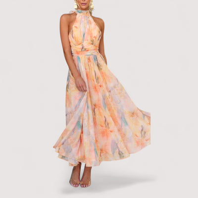 Gitte™ | Halterneck Maxi Dress
