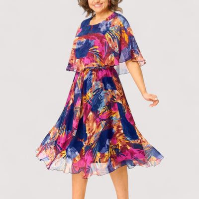 Ayla™ | Bequeme Chiffonkleid