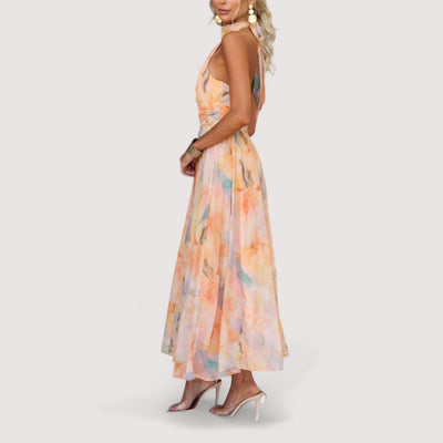 Gitte™ | Halterneck Maxi Dress