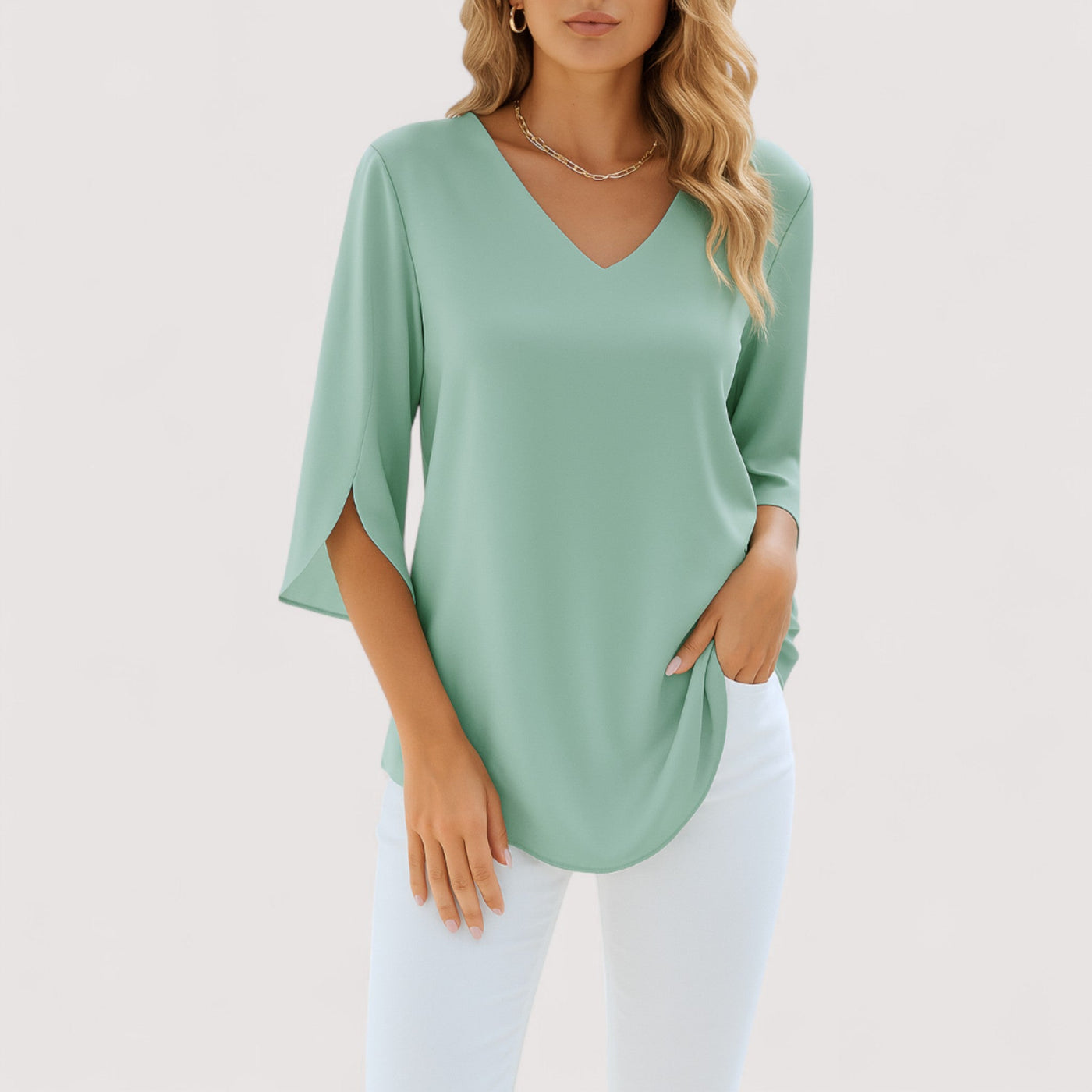 Rigmor™ | V-Neck Blouse