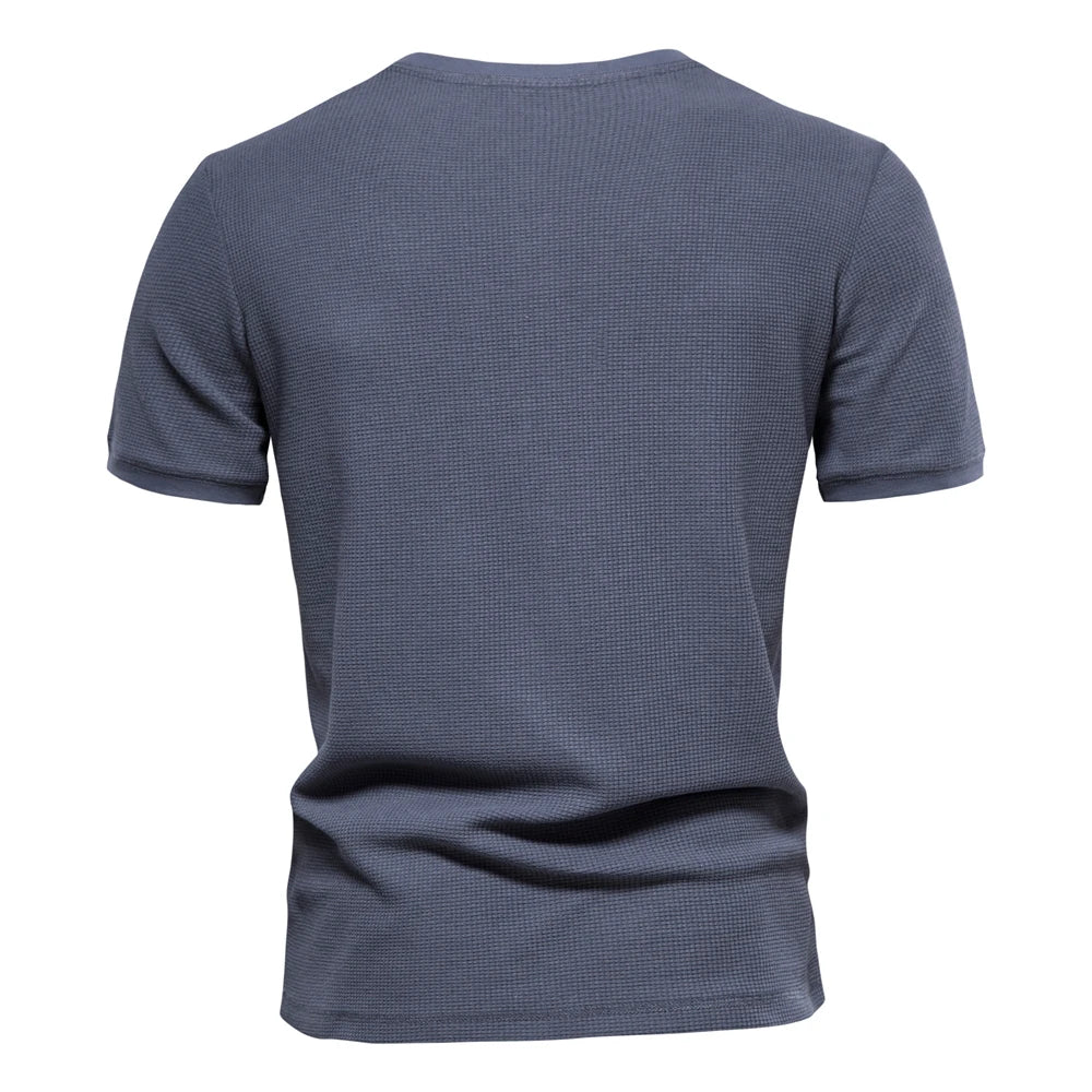 Kenneth™ | Cotton T-Shirt with Buttons