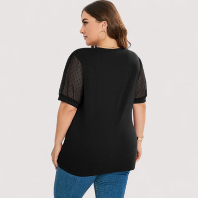 Ilse™ | Transparent V-Neck Top
