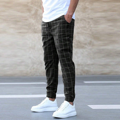 Celso - Herre joggebukser med ternet design