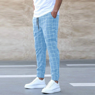 Celso - Herre joggebukser med ternet design