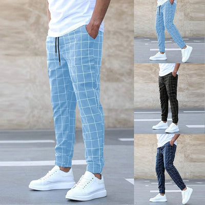 Celso - Herre joggebukser med ternet design