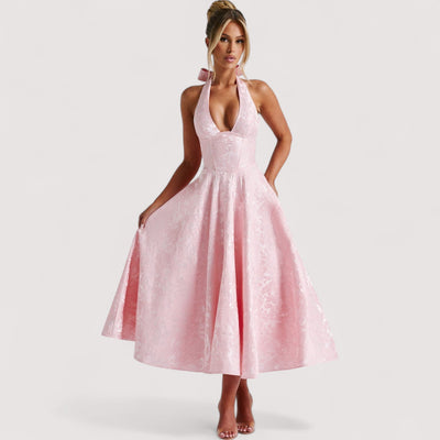 Amalie™ | Halterneck Midi Dress