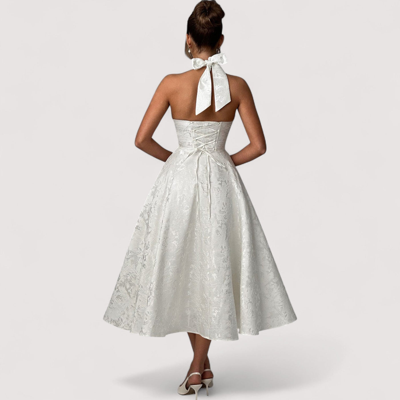 Amalie™ | Halterneck Midi Dress