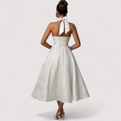 Amalie™ | Halterneck Midi Dress