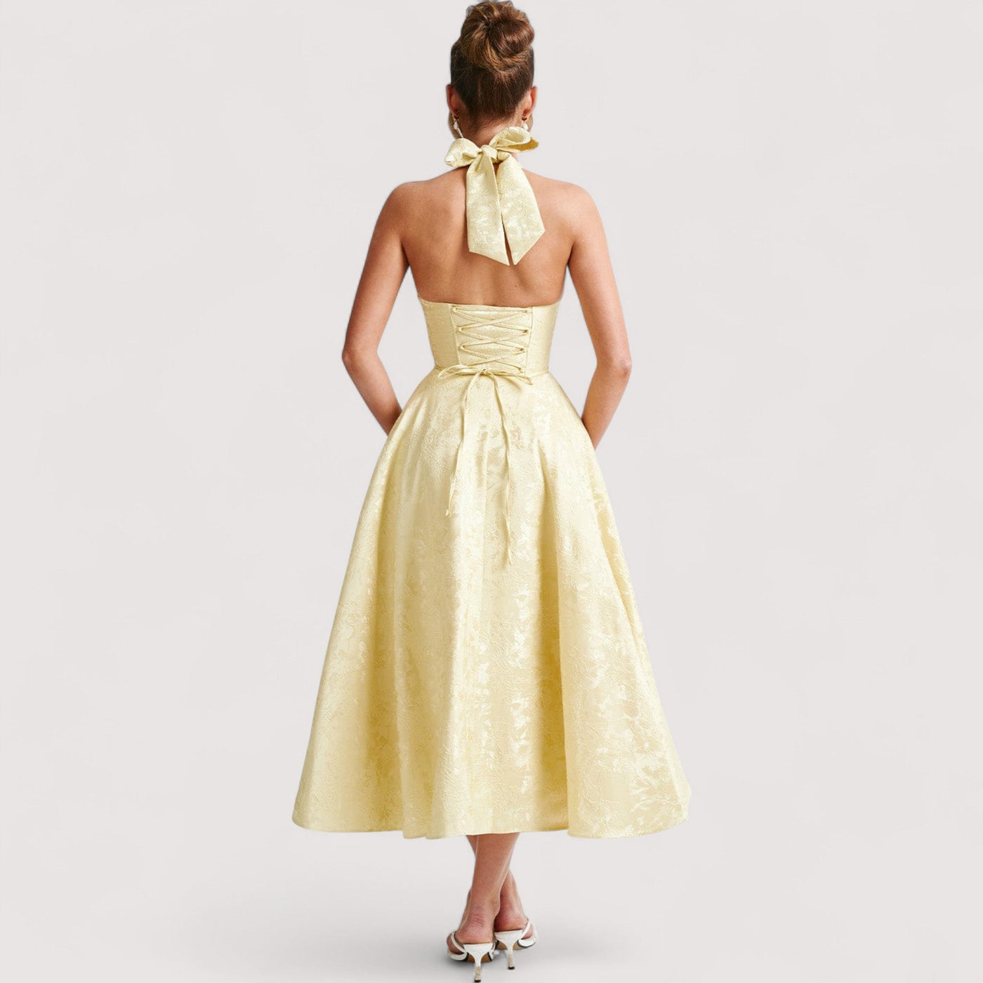 Amalie™ | Halterneck Midi Dress