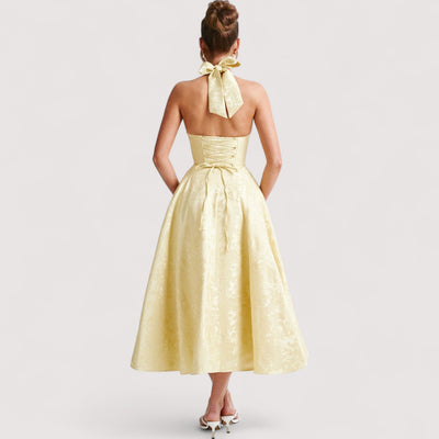 Amalie™ | Halterneck Midi Dress